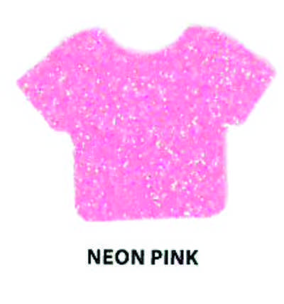 Siser HTV Vinyl Glitter NEON Pink 12"x20" Sheet